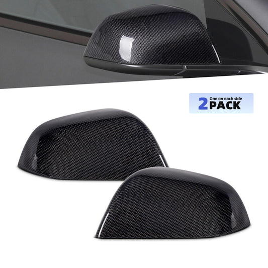 For 17-23 for Tesla Model 3 Carbon Fiber Side View Mirror Cover Replacement 1092290