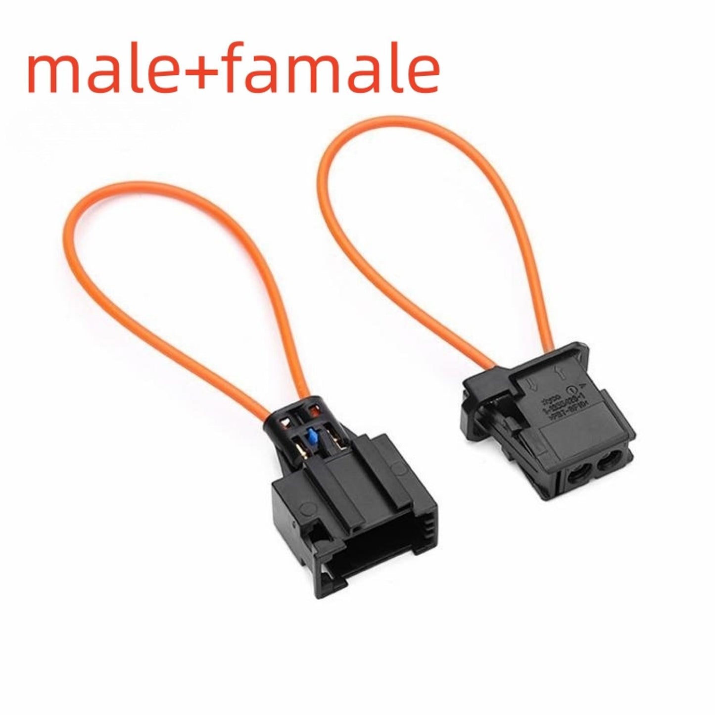 MOST Optical Optic Fiber Loop Bypass Connector Cable Socket MALE FEMALE Adapter