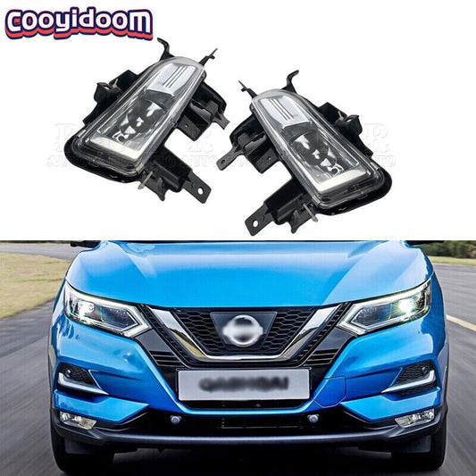 1 pair of front bumper halogen fog light kit wiring harnesses for NISSAN Qashqai 2018 2019