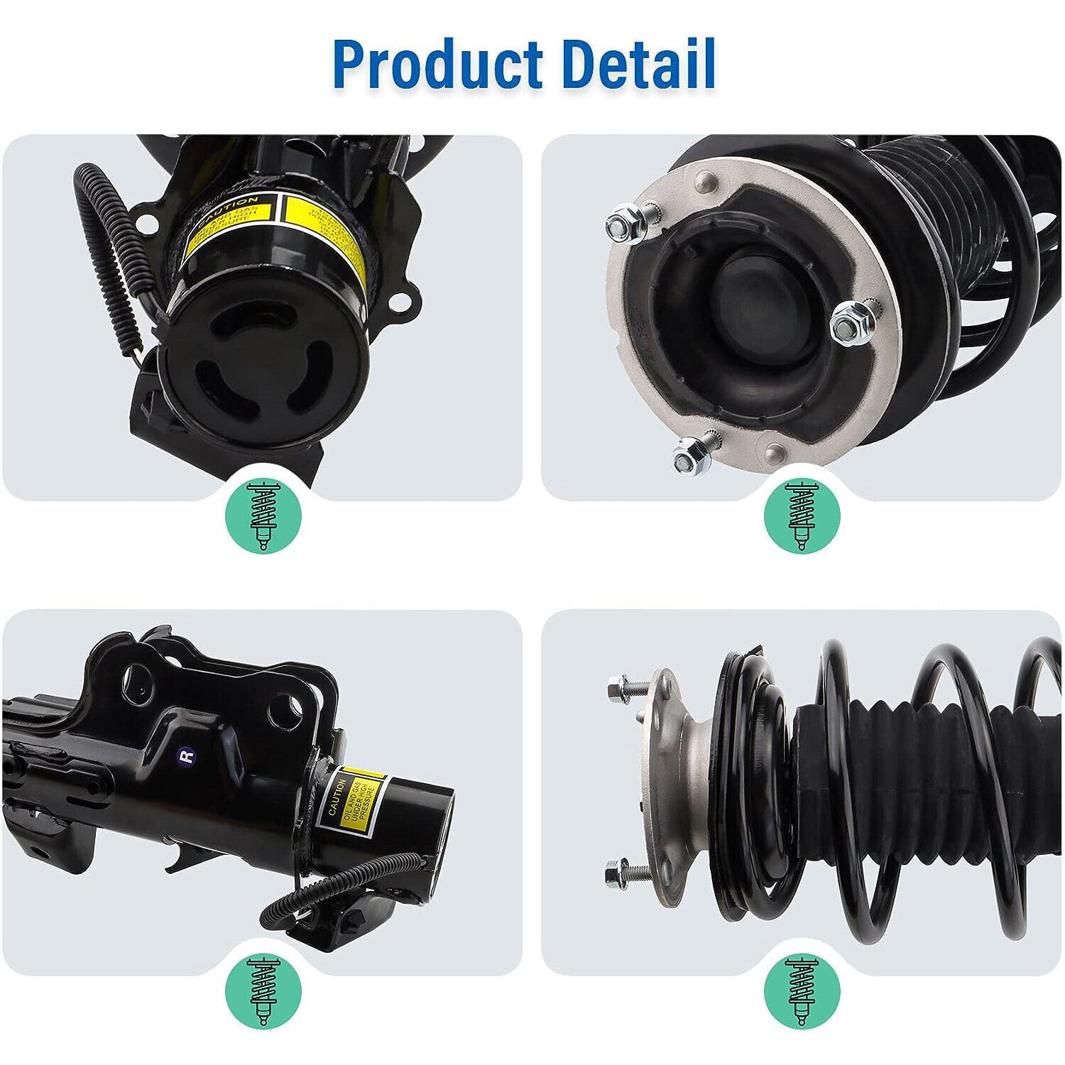 2-piece rear shock absorber struts suitable for Hyundai Equus for Genesis 2007-2016 with electric power.