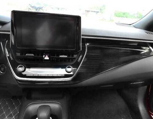 Cover Trim for Toyota for Corolla Black Titanium 2020-2023 Center Console Dash Panel