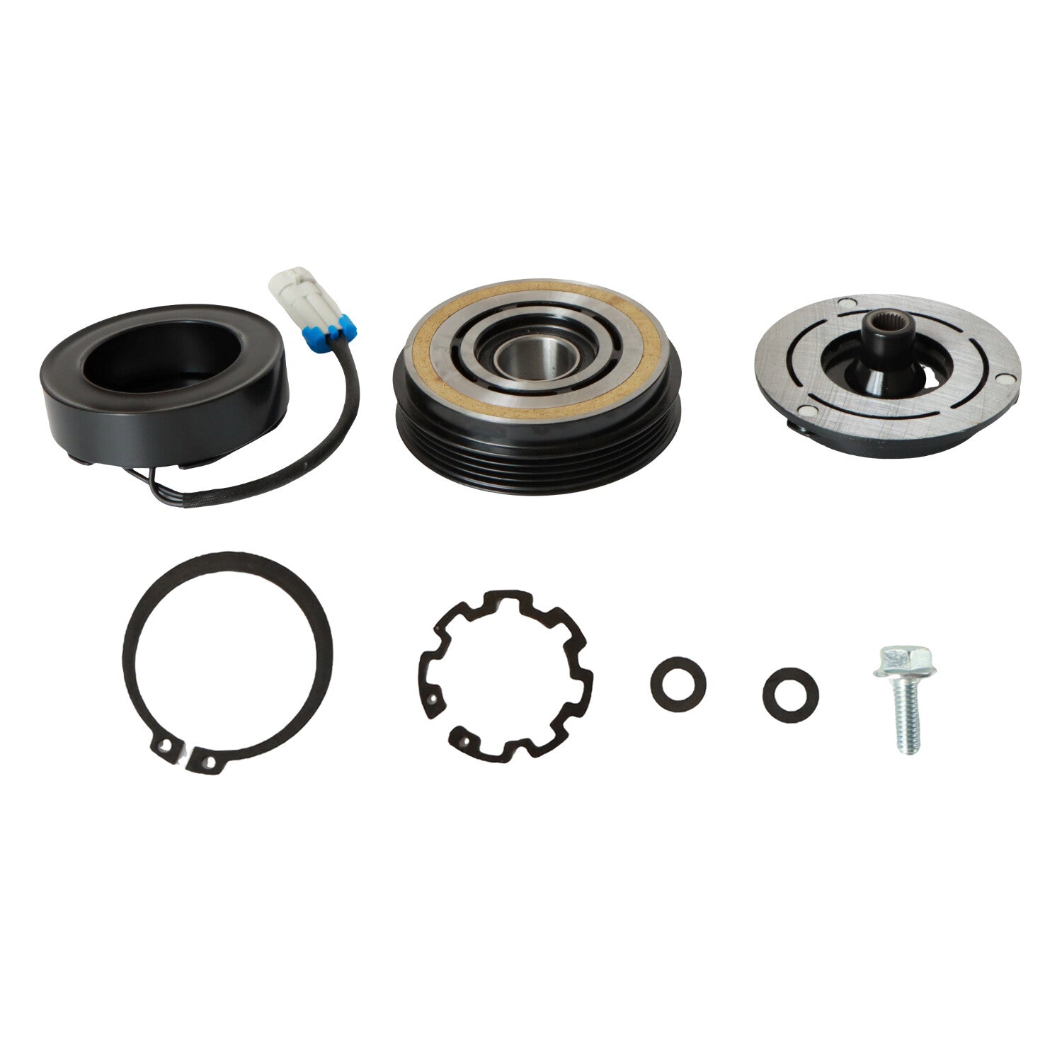 AC Compressor Clutch Kit Fits: 2000 - 2013 for CHEVROLET SILVERADO PULLEY COIL 1805