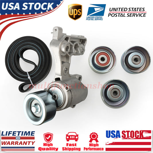 Drive belt tensioner and idler pulley kit for Toyota Tacoma 4Runner Tundra V6 4.0L