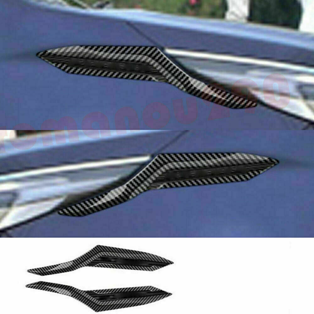 2Pcs for Toyota for Sienna 2021-2022 Carbon Fiber Front Fender Vent Panel Cover Trim