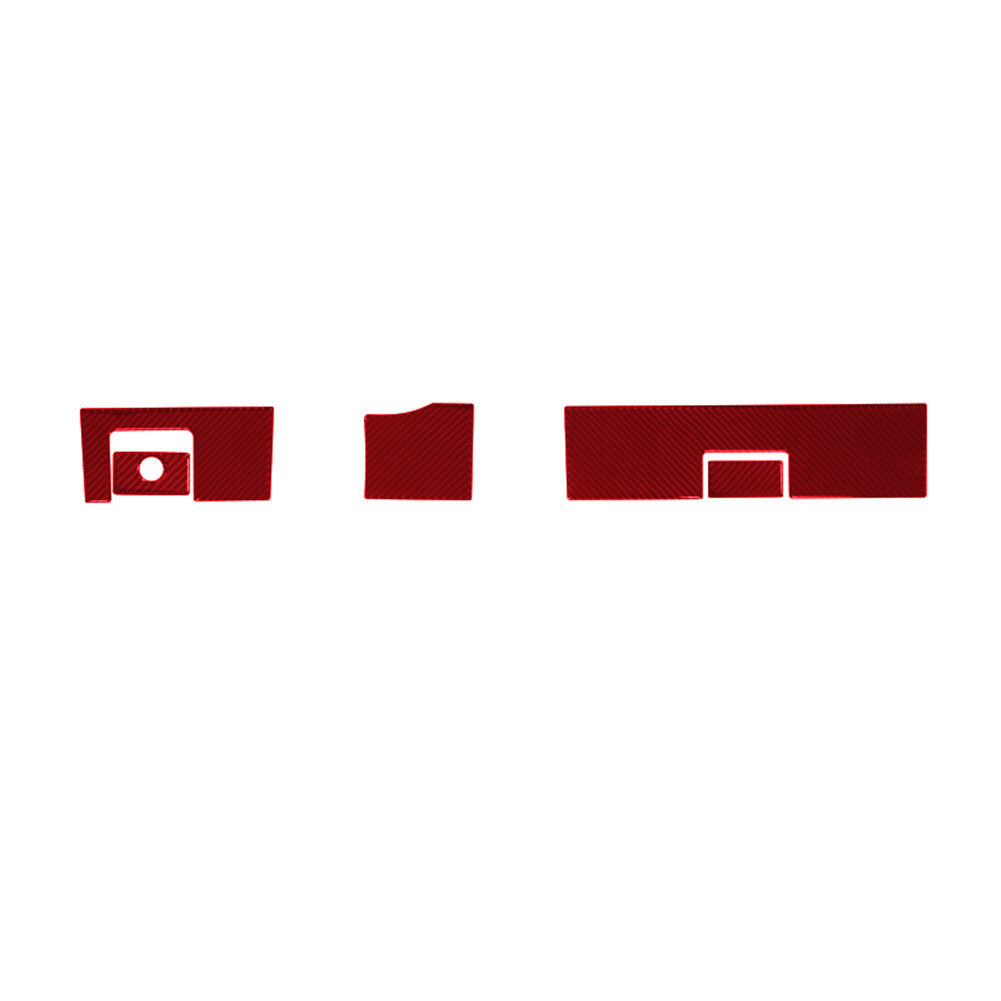 5X Red Carbon Fiber Dashboard Cover Trim Kit For Colorado 2004-12/ for Canyon 2005-12