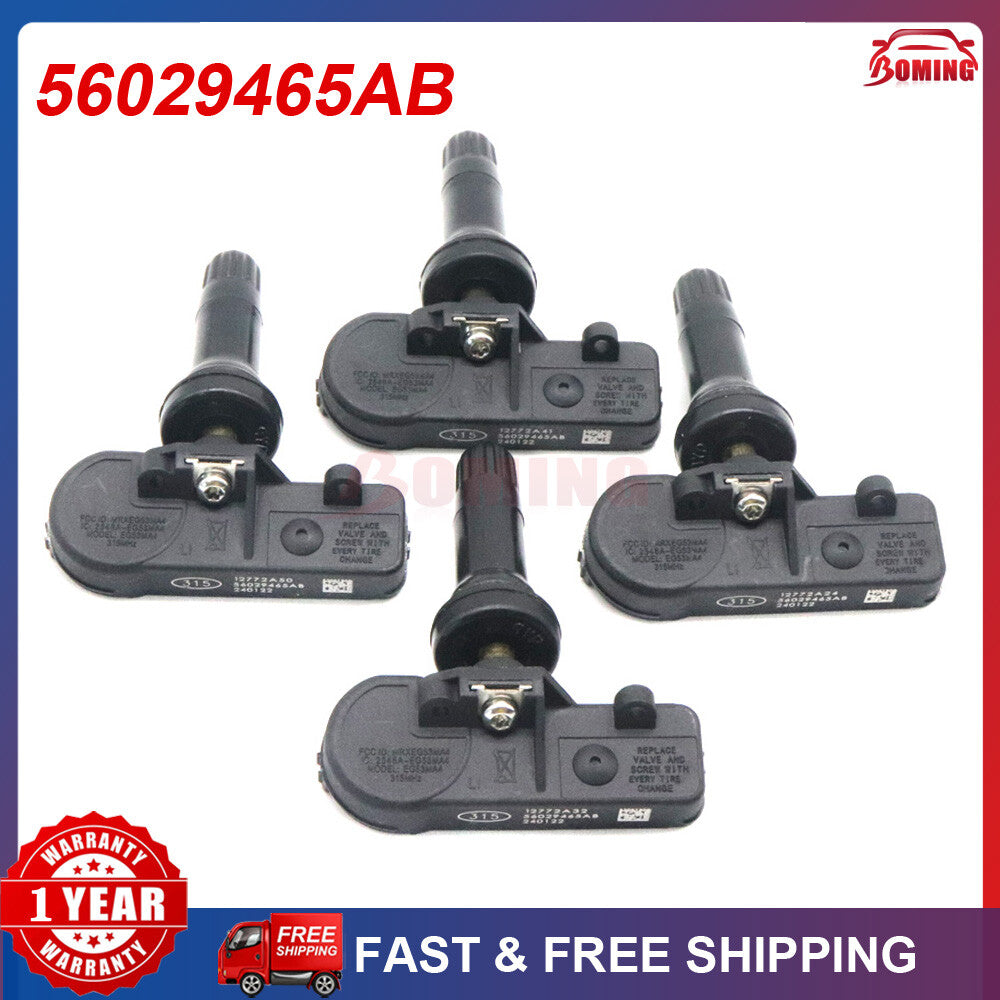 4PCS 56029465AB for Jeep for Wrangler Grand Cherokee for Dodge TPMS Tire Pressure Sensor
