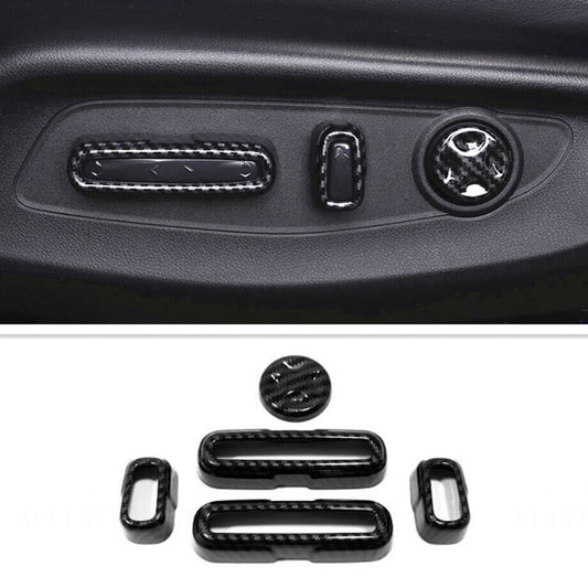 for Honda CR-V 2023-2024 Carbon Fiber for Seat Adjustment switch Button Cover Trim