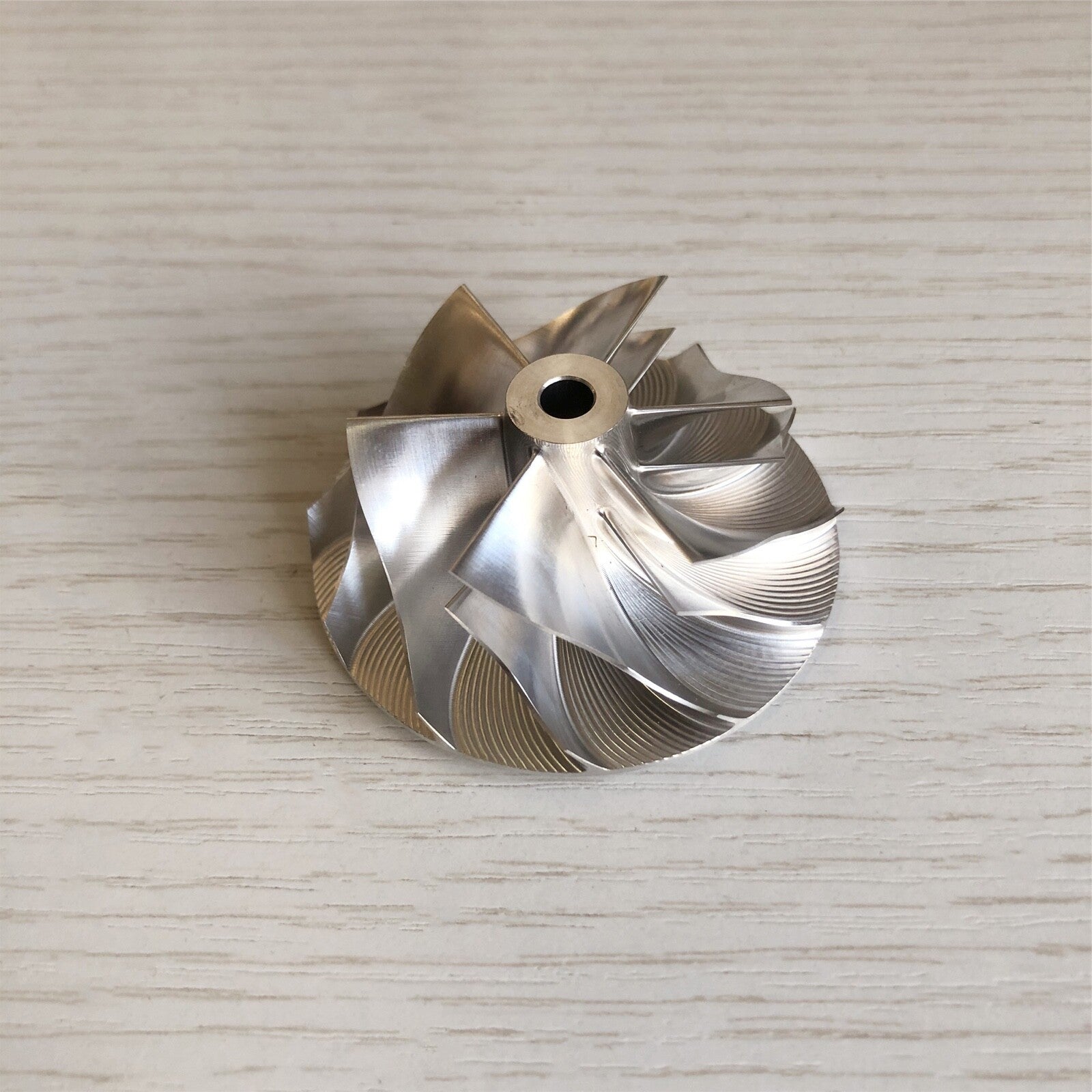 TD04H 15T 41.93/55.69 mm 6+6 blade turbine blank compressor impeller