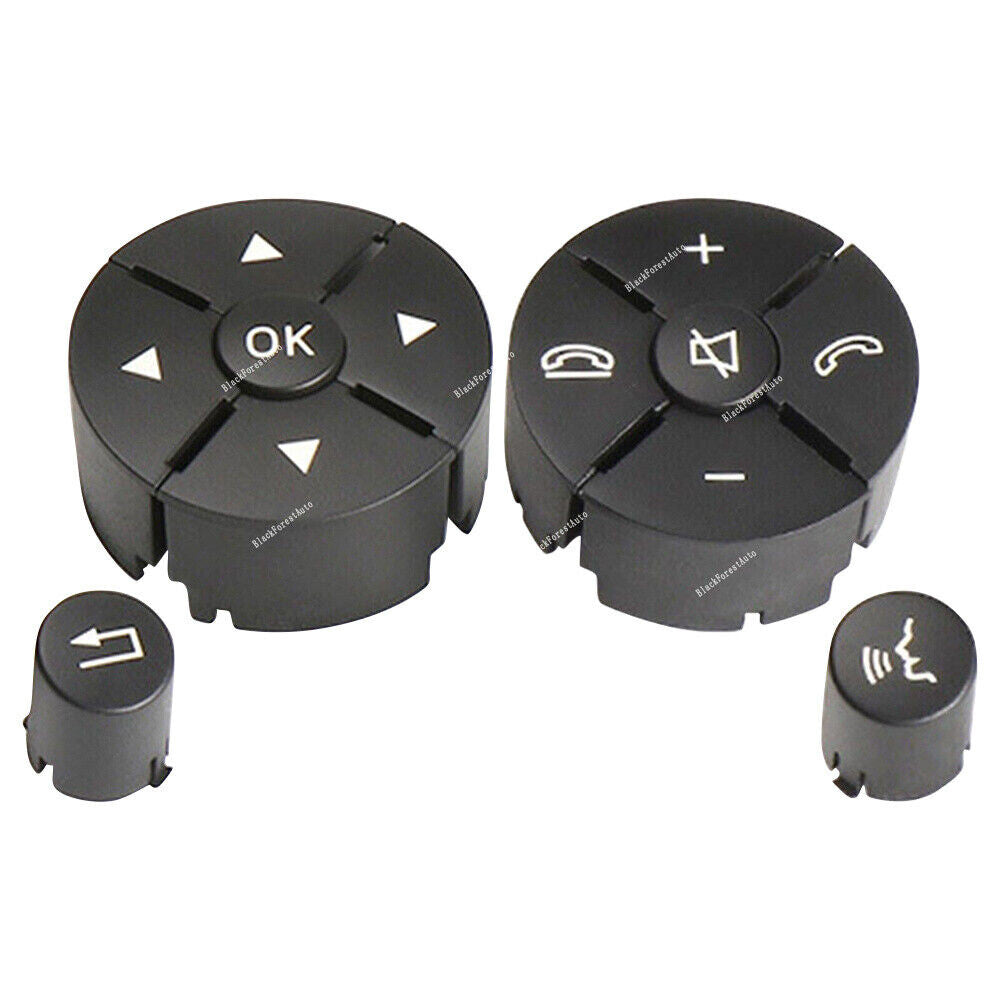 4x Fits for Benz W204 X204 W212 C/E/GLK-CLass Steering Wheel Switch Buttons Black