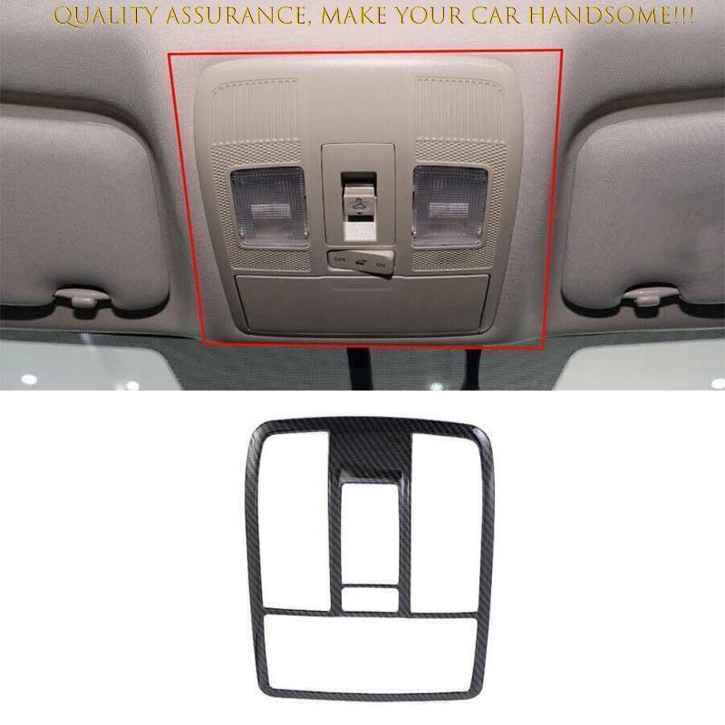 for Mazda CX-5 2017-24 Carbon Fiber Roof Front Reading Light Frame Cover Trim 1X