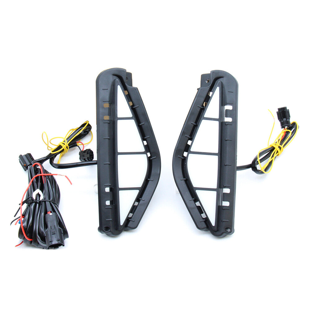 LED DRL Daytime Running Light w/ Turn Signal for Hyundai Santa Fe 2021-2022 Pair