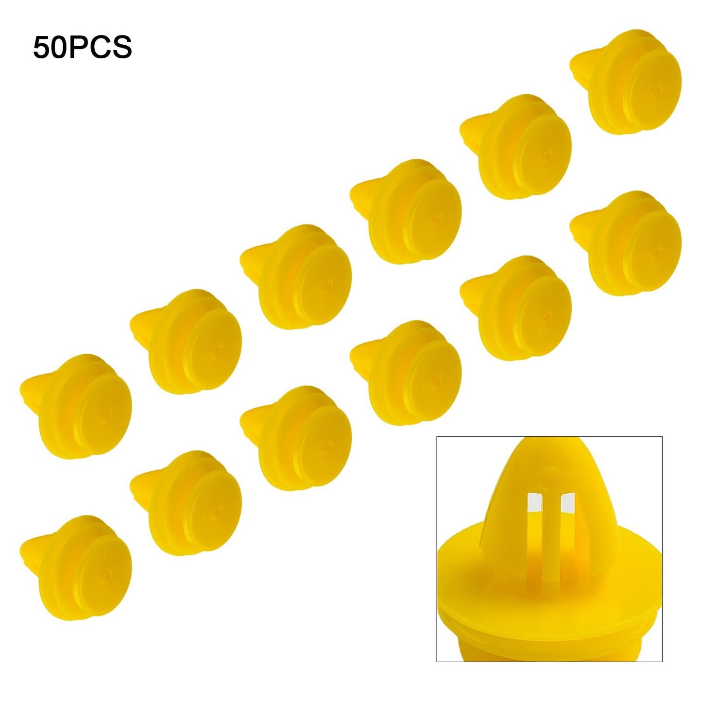 Panel clip kit replacement parts for Volvo S80 S40 S60 C30 C70, yellow 50x