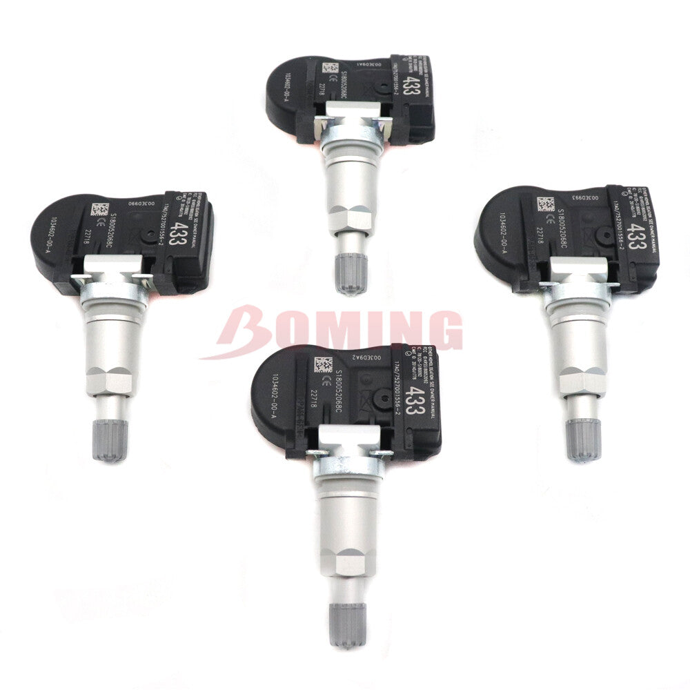 Set of 4 TIRE PRESSURE SENSOR TPMS NEW 103460200A 433MHZ for TESLA MODEL 3 S X