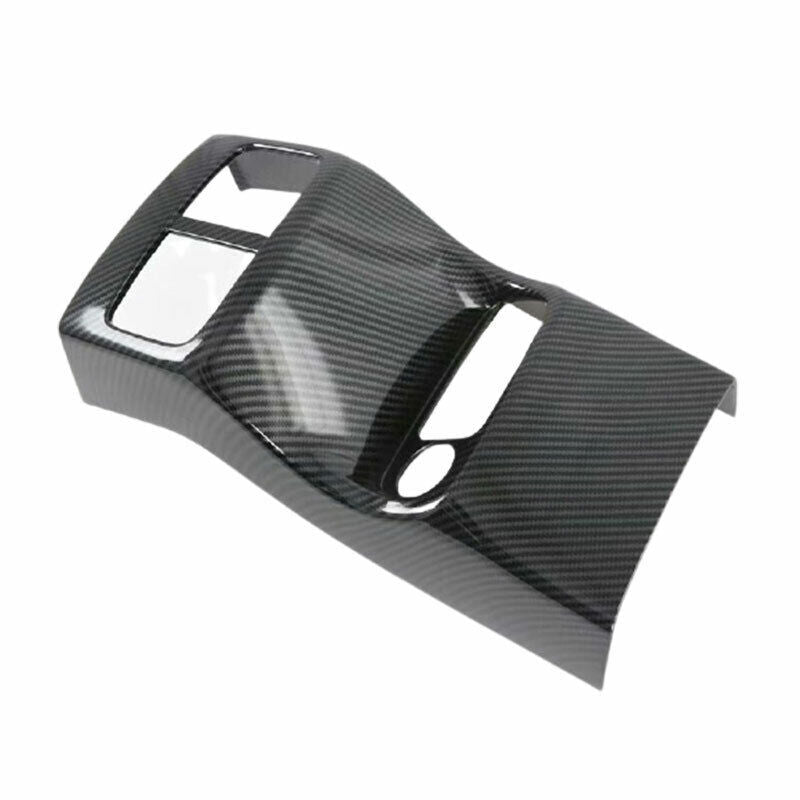 for Kia Seltos 2020-2023 Carbon Fiber look Rear Air Outlet Vent Panel Cover Trim