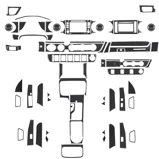 71Pcs Carbon Fiber Full Set Interior Kit Cover Trim for Toyota Tacoma 2016-2022