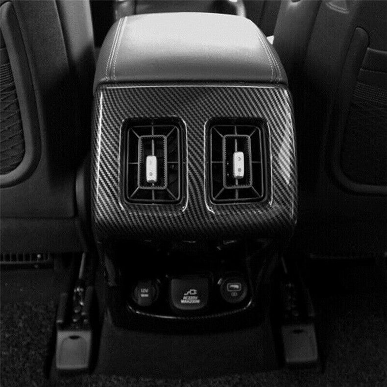 for Kia Sorento 2021-2023 Carbon Fiber Rear Armrest Air Vent Outlet Cover Trim