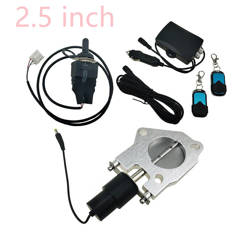 2.5/2.5inch Electric Exhaust Valve Motor Kit With Manual and Remote Control