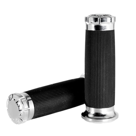 1 Chrome Electronic Throttle Hand Grips Handlebar Fit for Harley Touring 08-23