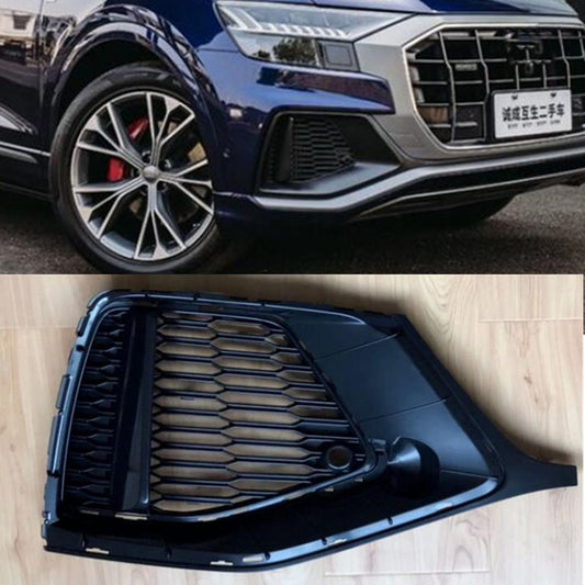 for Audi Q8 2019-2023 Right Side Front Bumper Fog Light Black Cover Trim Replace