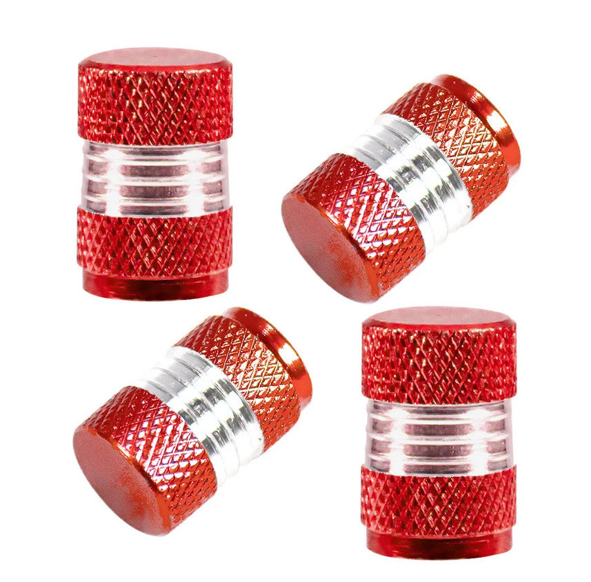 4-piece car tire valve cover rod air dust cover, dustproof and rustproof, silver, suitable for Lexus .