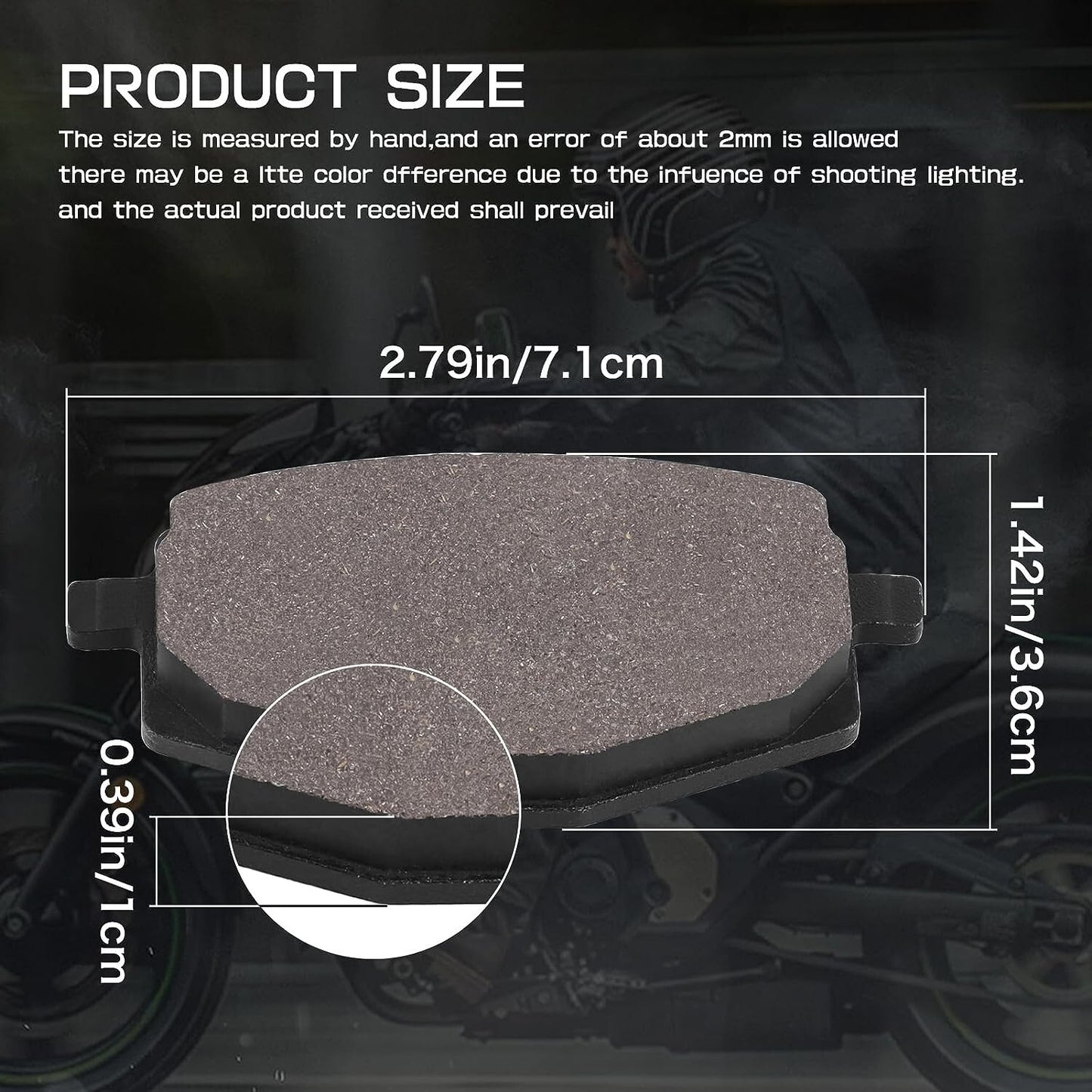 Brake Pads for Yamaha DT 125 R 1988-2003 YTZ 250 N/S TRI-Z 1985 1986