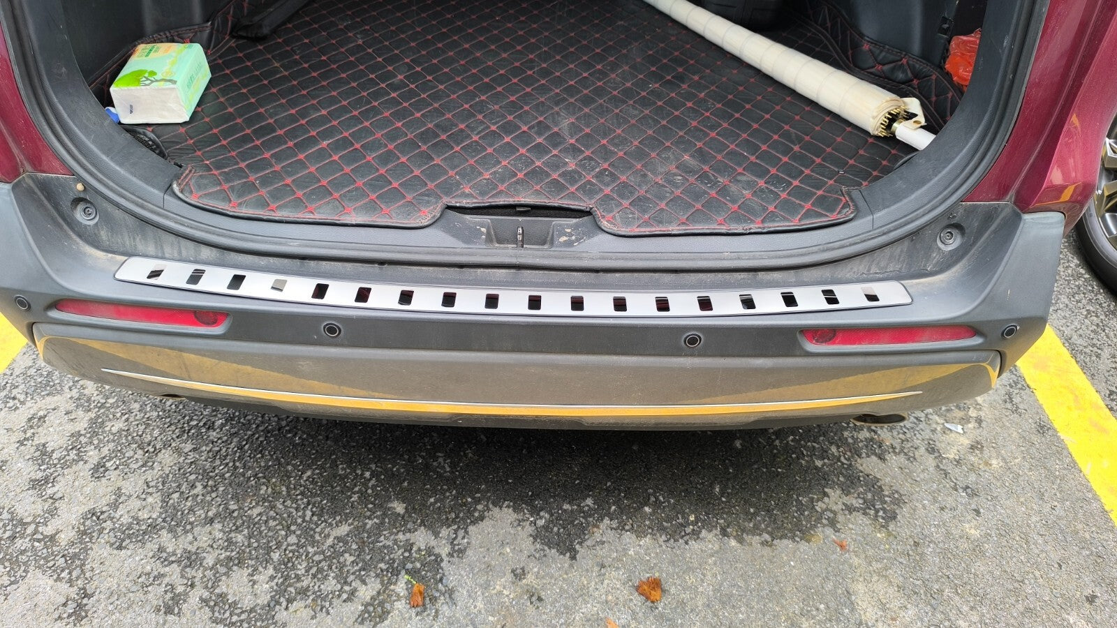 For 2023-2024 for Mercedes-Benz GLC Accessories Rear Bumper Protector Scuff Guard