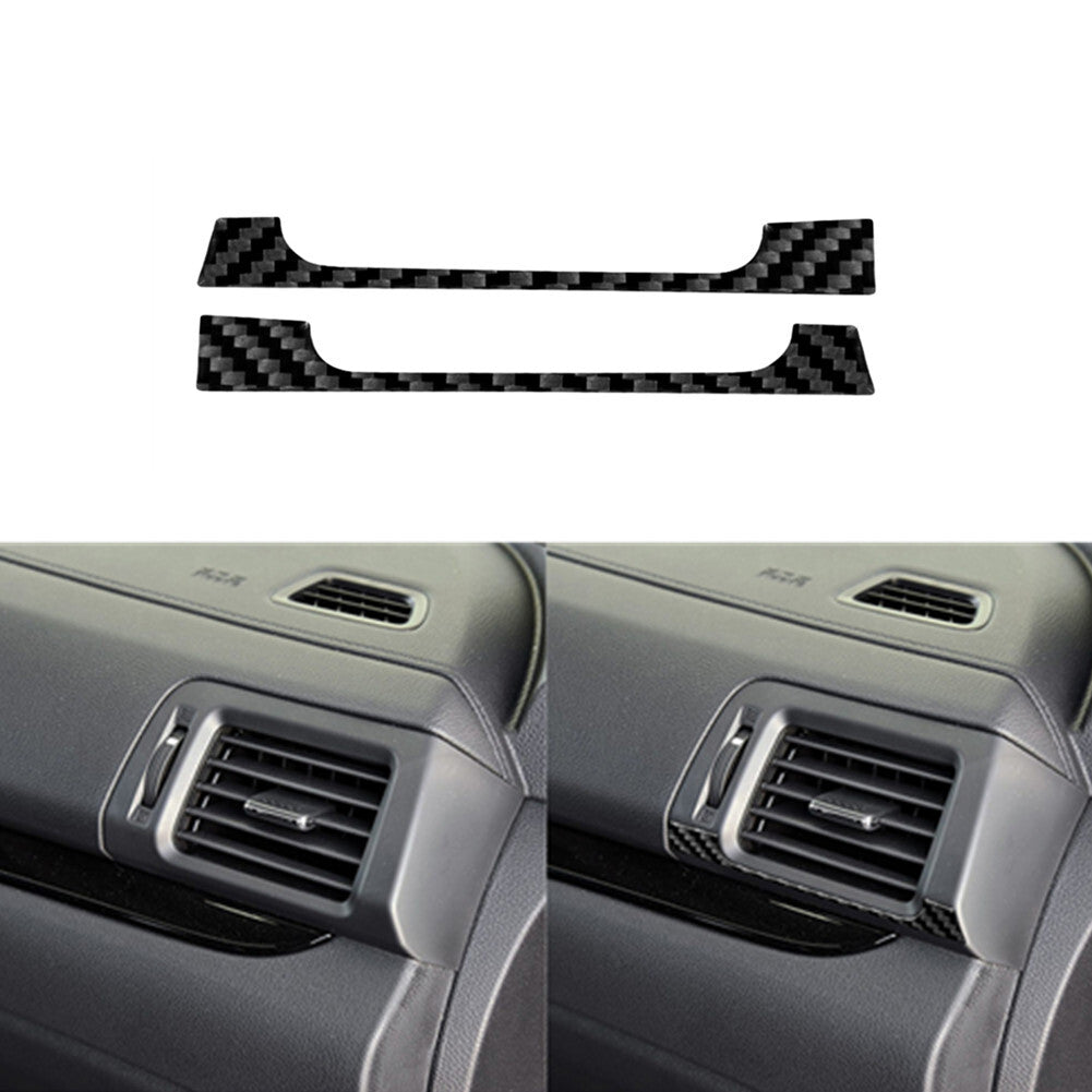 2x Carbon Fiber Front Door Air Vent Frame Trim for Honda Ridgeline 2017-2020