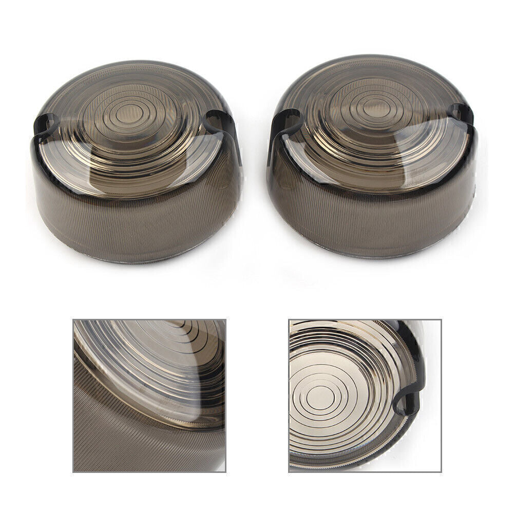 SmokenTurn Signal Lens Cover for Harley Dyna FXD FXR Sportster XLH 883 1200 FXST