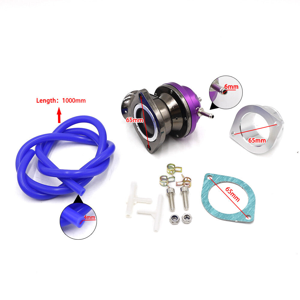 Type-RS Turbo Blow Off Valve Kit Adjustable Universal 25psi BOV Blow Dump Purple
