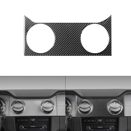 Carbon Fiber Console Air Vent Outlet Cover Trim Sticker for Ford for Mustang 2005-09
