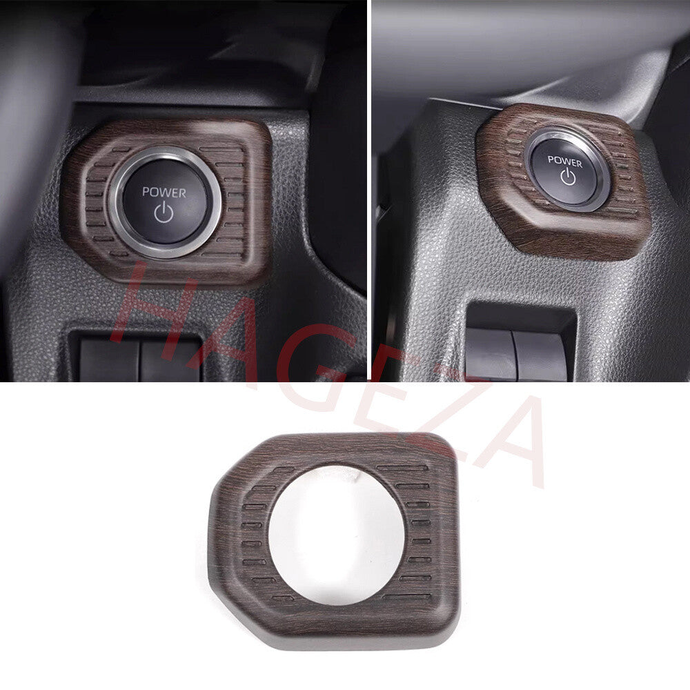 Oak Grain ABS Engine Start Stop Button Cover For Toyot@ for Land Cruiser LC250 2024+