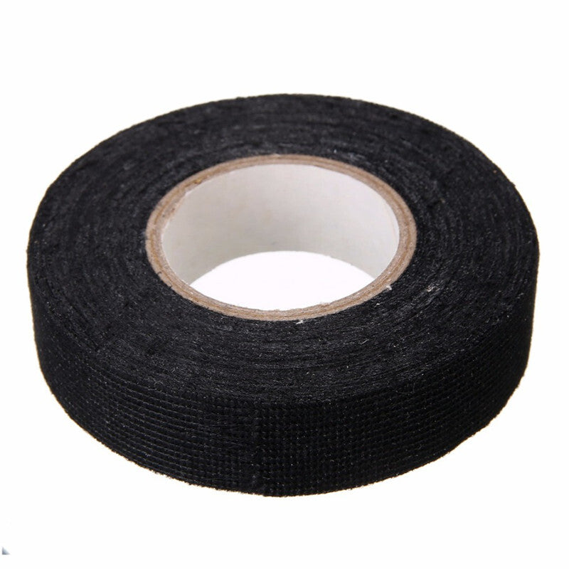 2P Black Car Cable Heat Resistant Flame Tape Adhesive Cloth Electrical Heat Tape