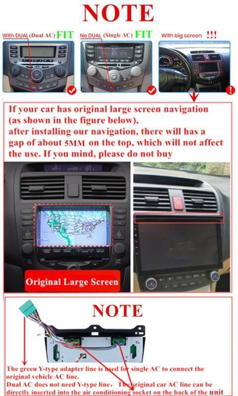 Stereo Navi WiFi Player 9 Android 11 Car Radio 1+16G for Honda Accord 2003-2007