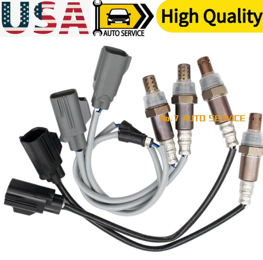 4Pcs Up+Downstream Oxygen Sensor for Land Rover LR3 05-06 for Range Rover Sport 2006