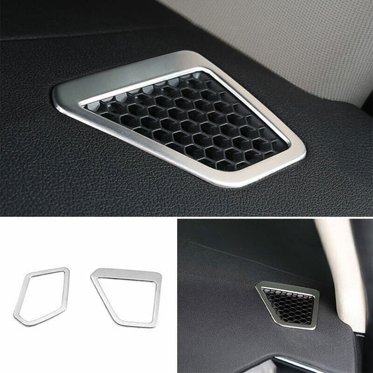 for BMW 3-Series G20 2019-2023 Matte Silver Dashboard Air Outlet Vent Frame Trim