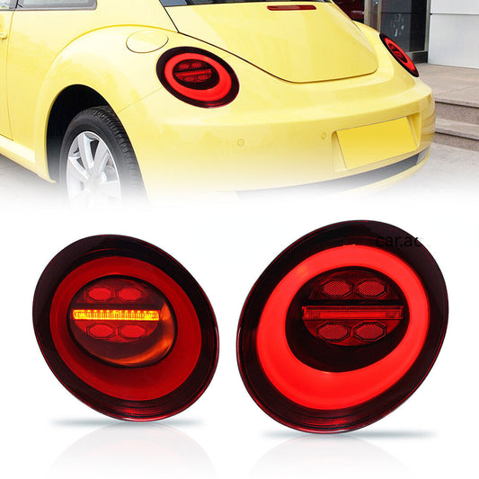 A pair of LED taillights with sequential turn signal taillights are suitable for the Beetle 2006-2012.