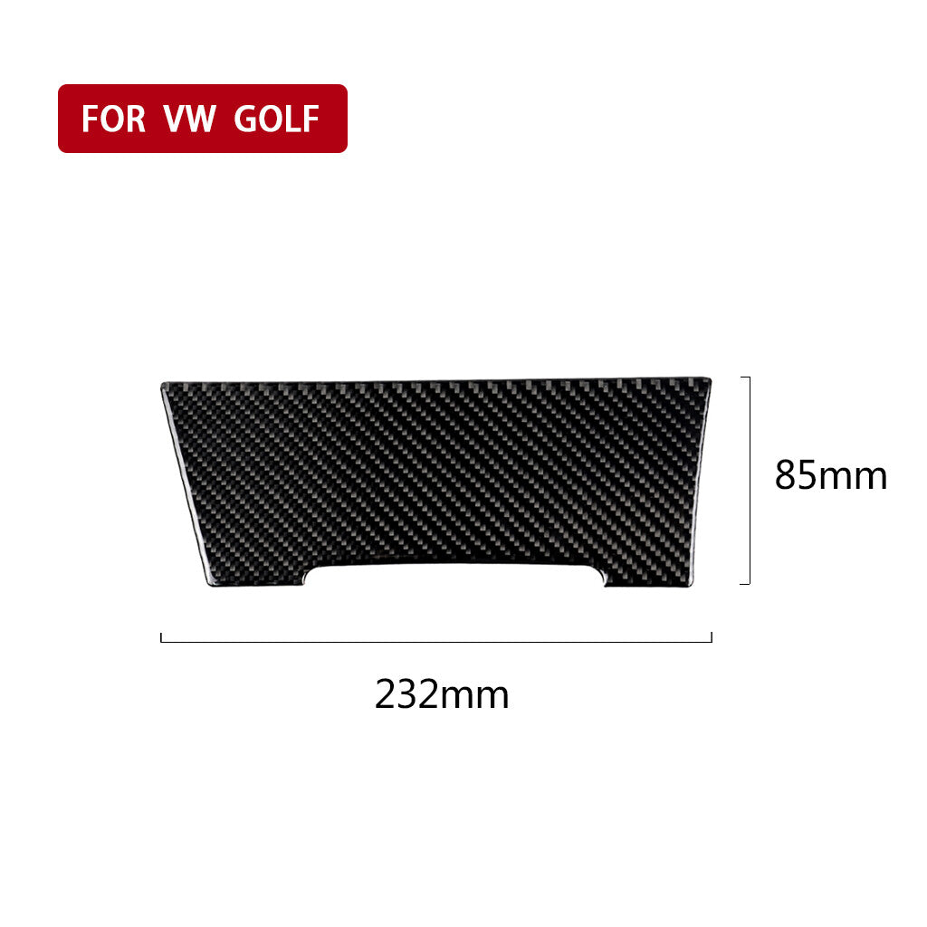 Carbon Fiber Inner Cigarette Lighter Panel Cover Trim for VW for Golf MK7 2013-2019