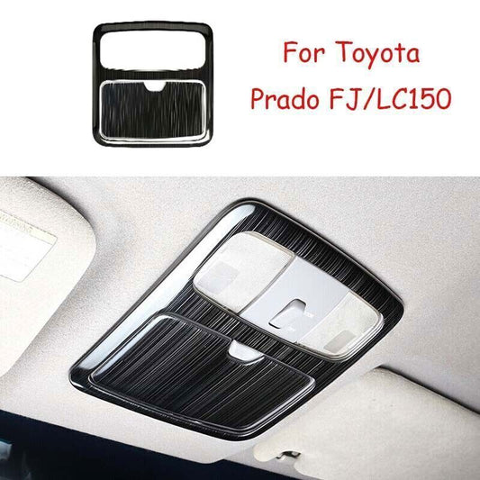 for Toyota Prado FJ/LC150 2003-09 Black Steel Reading Light Frame Cover Trim 2X