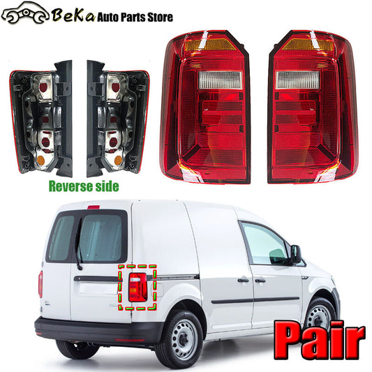 2cs for Volkswagen for VW Caddy 2016-2019 LeftRight Rear Reverse Tail Light Lamp