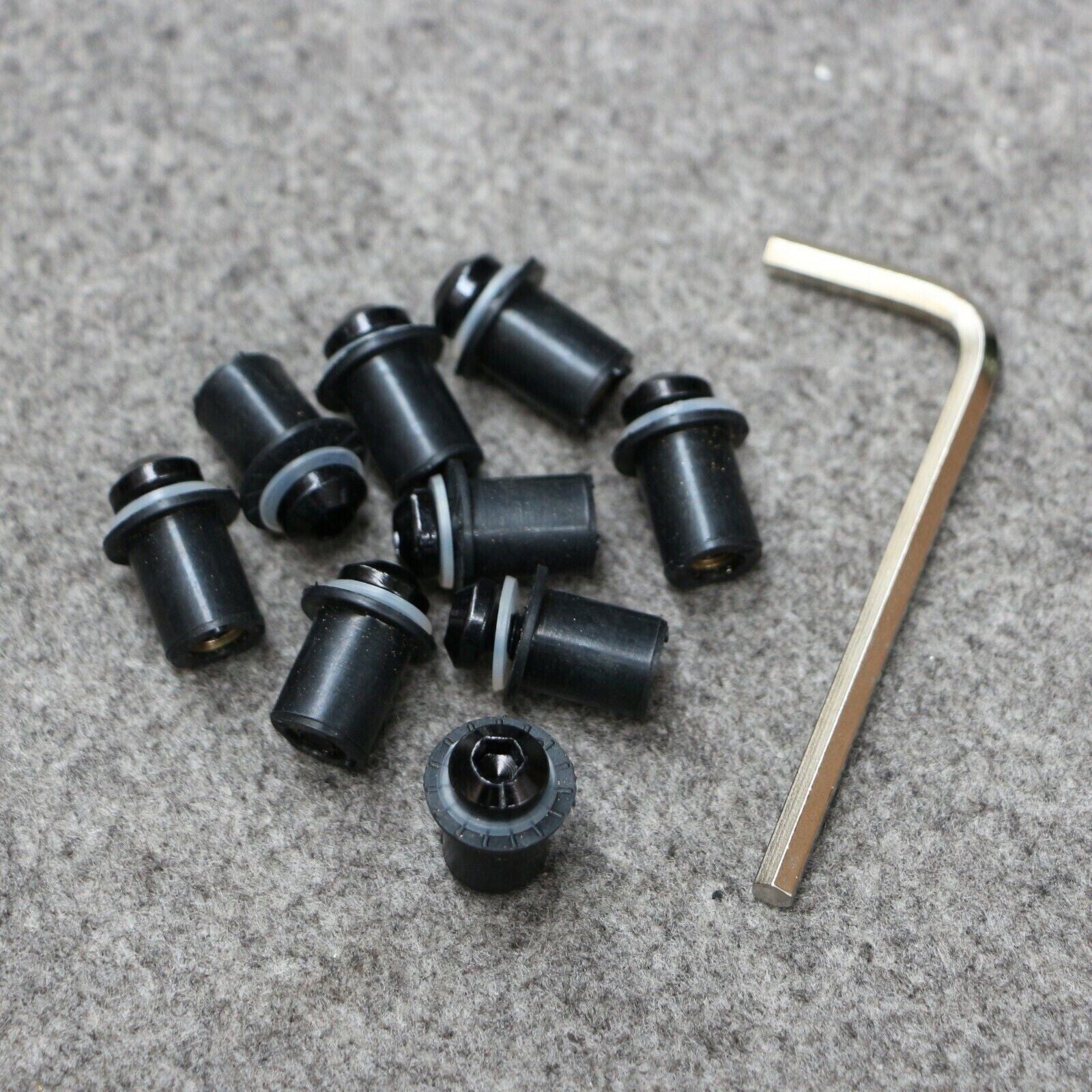 10PCS Windscreen Windshield Bolt Screw Kit Fit For ZZR600/1100 -X300 1000