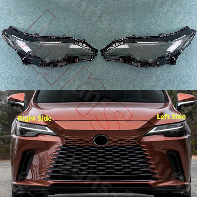 for Lexus RX350H RX500H 23-24 A Pair Front Headlight Lens Housing + Seal Glue