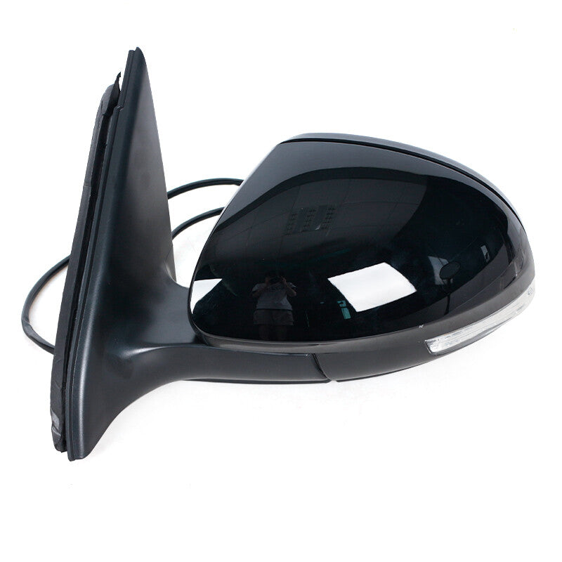 Left Black Wing Door Side Mirror Assembly 6Pins for VW for Tiguan 2009-2016