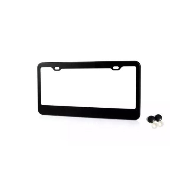 Car license plate frame cover cap rear trunk boot matte black for Subaru