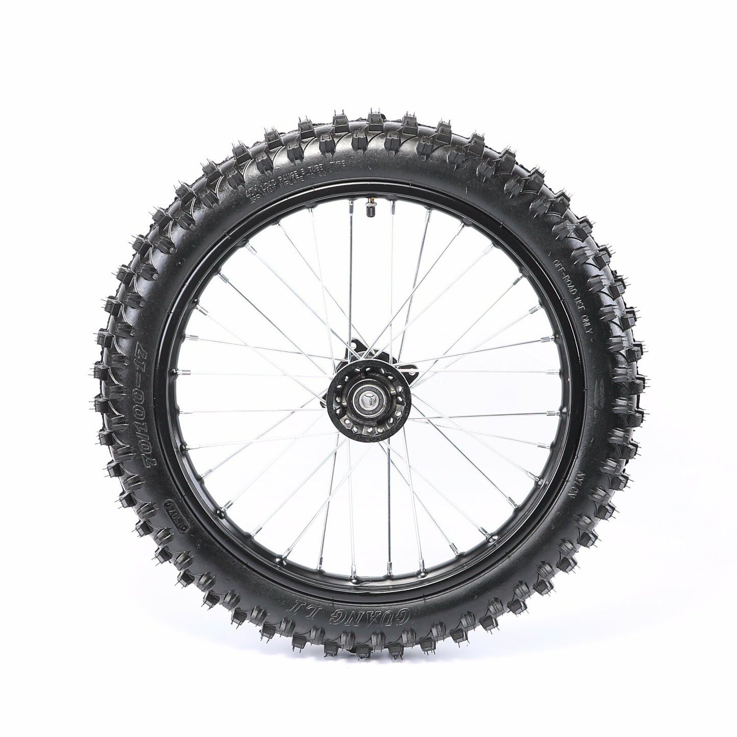17-inch front wheel, 70/100-17 tire, rim assembly, dirt pit bicycle, Taodao SSR 125cc, 15mm