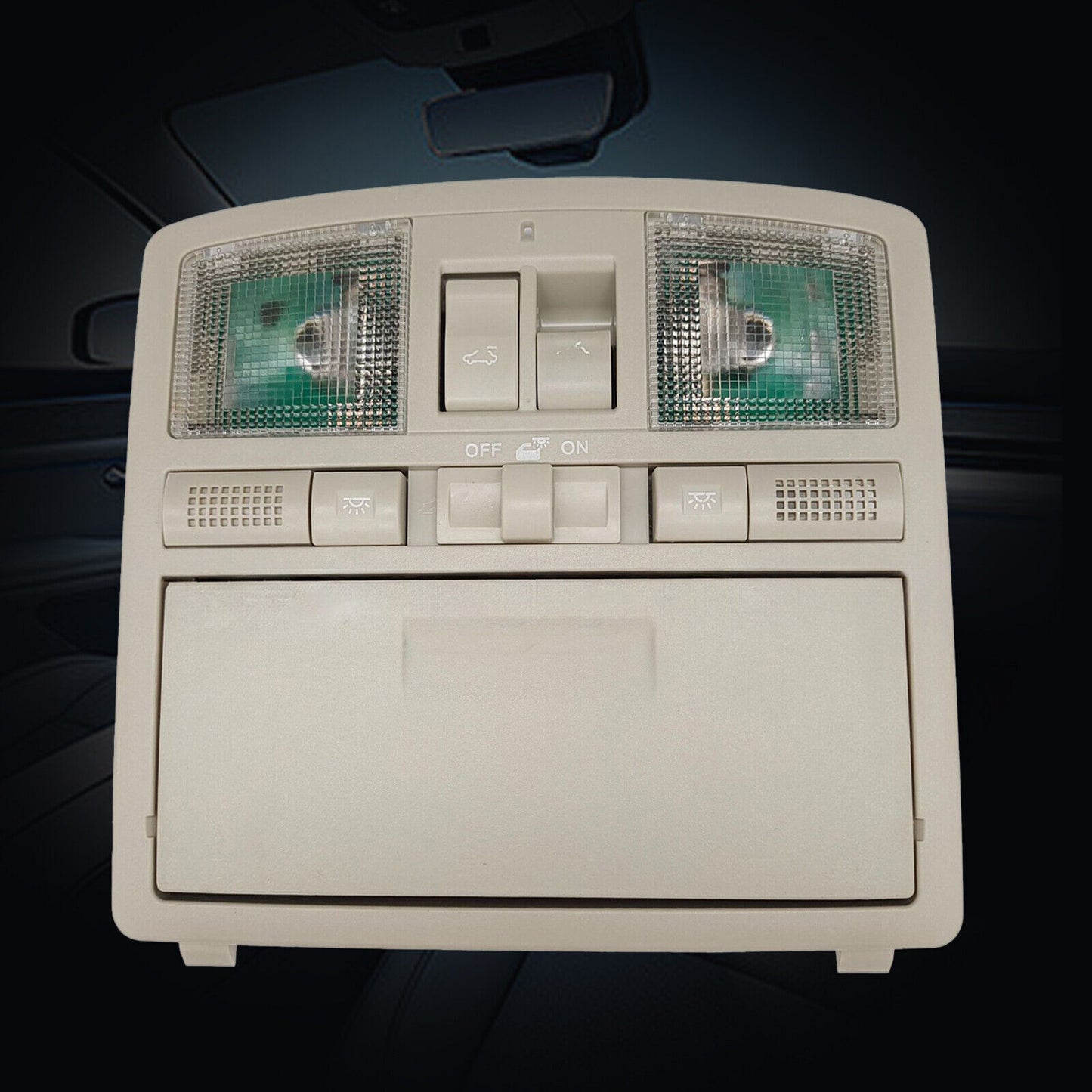 For 2010-15 for Mazda CX-9 Overhead Console Map Lamp w/ Light Sunglass Holder