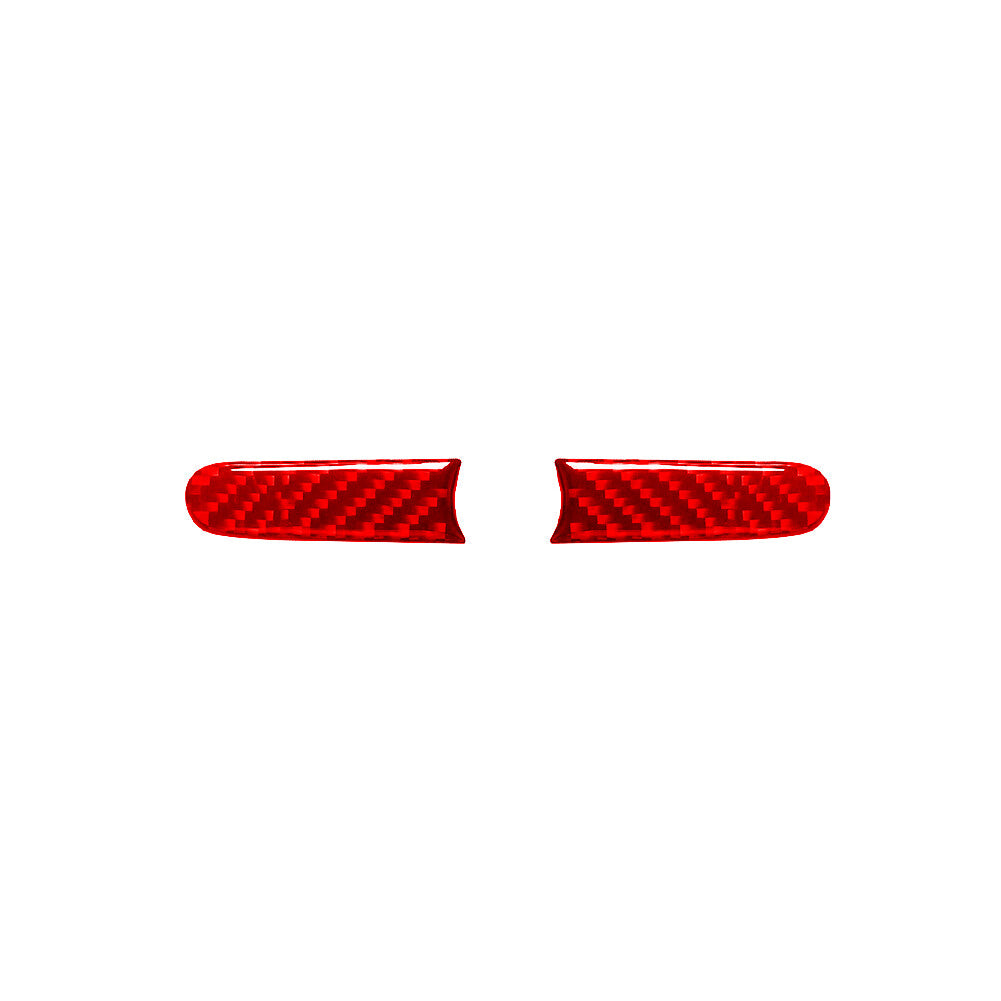 Red Carbon Fiber Rear Console Strip Trim For Silverado/tahoe/ for sierra 07-14 Type B