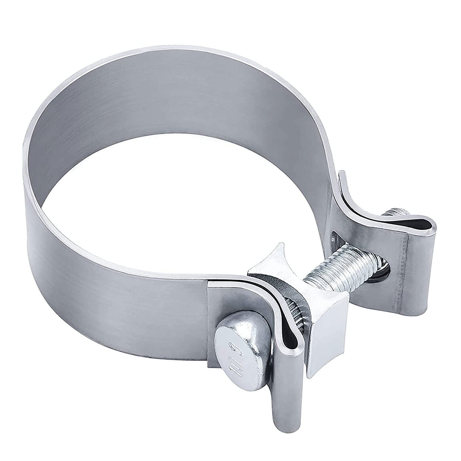 2.5-inch exhaust clips, 2 1/2-inch narrow exhaust muffler with clips, T304