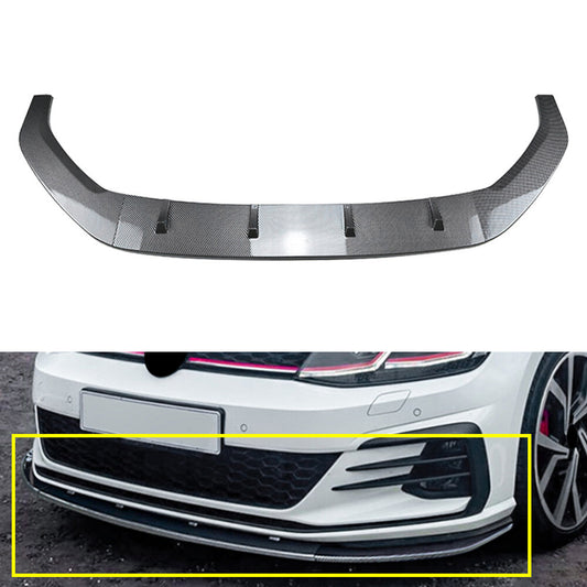 for VW for Golf MK7.5 R Rline 2017-2019 2018 Front Bumper Spoiler Splitter Lip