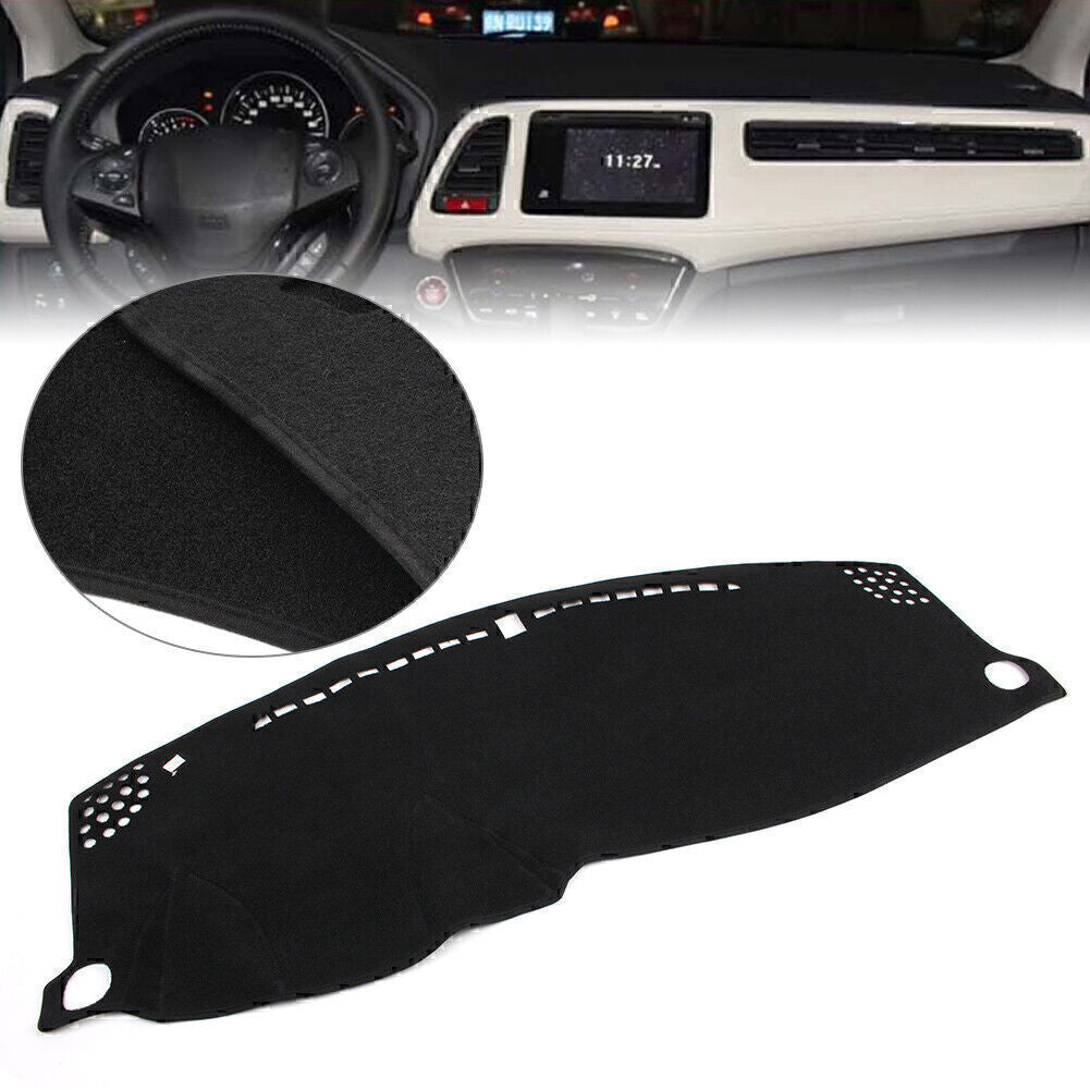 Black Dash Mat Dashboard Cover Dashmat for Honda HR-V HRV 2016- 2019 2017 LHD