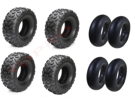 4-Piece Set of 6-inch 145/70-6 Tire Tubing (145x70-6) Suitable for All-Terrain Vehicles, Go-Karts, for Suzuki LT50, Sunl